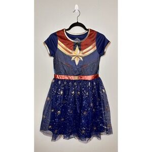 Captain Marvel Cosplay Tutu Tulle Dress Size XL 14-16 ‎ Girls NWOT Dress Up Play